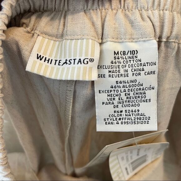 Vintage White Stag Linen Blend Pantsuit - Picture 9 of 15